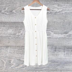 Bundle 3 or more Elegant White Sleeveless Dress